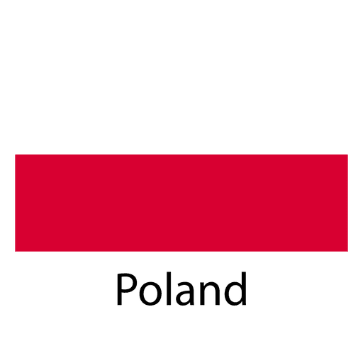 Bandera nacional de polonia Diseño PNG