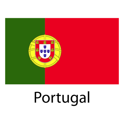 Bandera nacional de portugal Diseño PNG