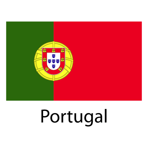 Portugal Nationalflagge PNG-Design