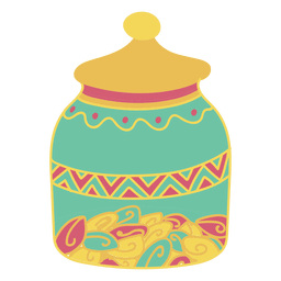 Pot storage food PNG Design