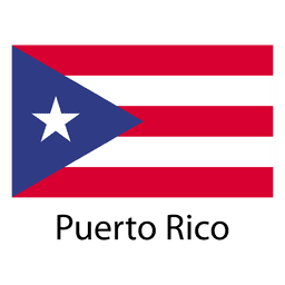 Diseño PNG Y SVG De Bandera Nacional De Puerto Rico Para Camisetas