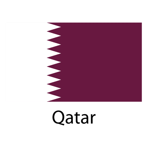Katar Nationalflagge PNG-Design