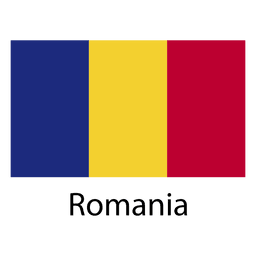Bandera nacional de rumania Diseño PNG