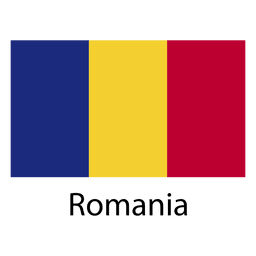 Rumänien Nationalflagge PNG-Design