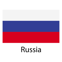 Bandera nacional de rusia Diseño PNG