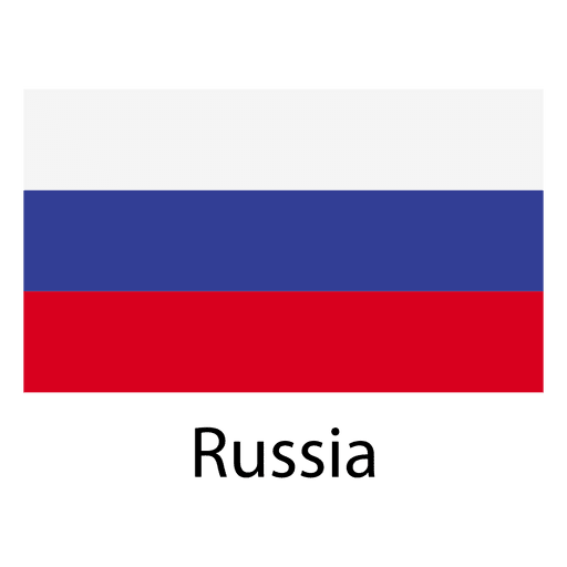 Bandera nacional de rusia Diseño PNG