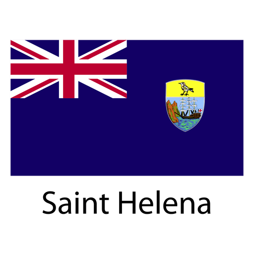 Bandera nacional santa helena Diseño PNG