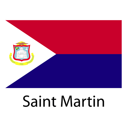 Saint Martin Nationalflagge PNG-Design