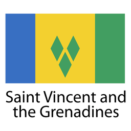 São Vicente e Granadinas bandeira nacional Desenho PNG