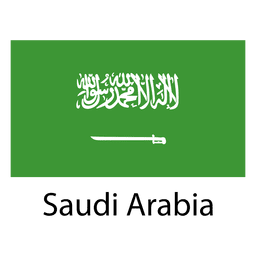 Bandera nacional de arabia saudita Diseño PNG