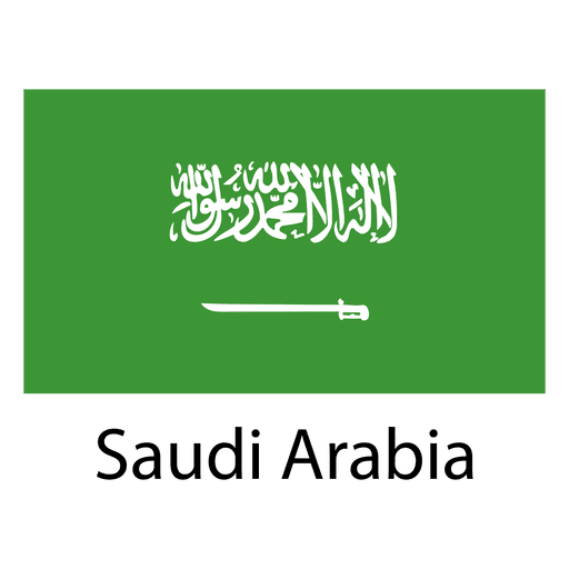 Bandera nacional de arabia saudita Diseño PNG
