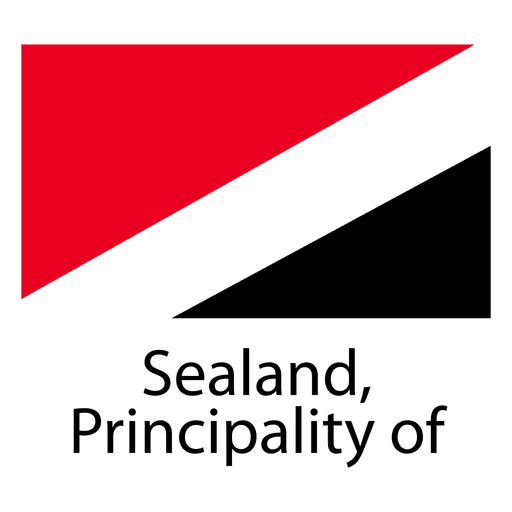 Sealand principality of national flag PNG Design