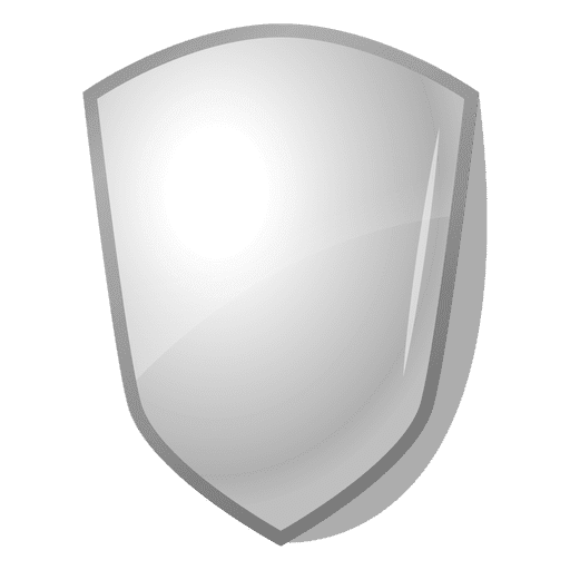 Shield emblem label design in 3D PNG Design
