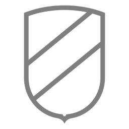 Esquema de la etiqueta del emblema del escudo Diseño PNG