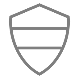 Einfaches Schild-Emblem PNG-Design