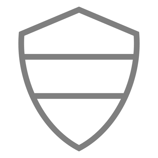 Etiqueta de emblema de escudo simples