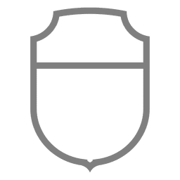 Escudo proteger la etiqueta del emblema Diseño PNG