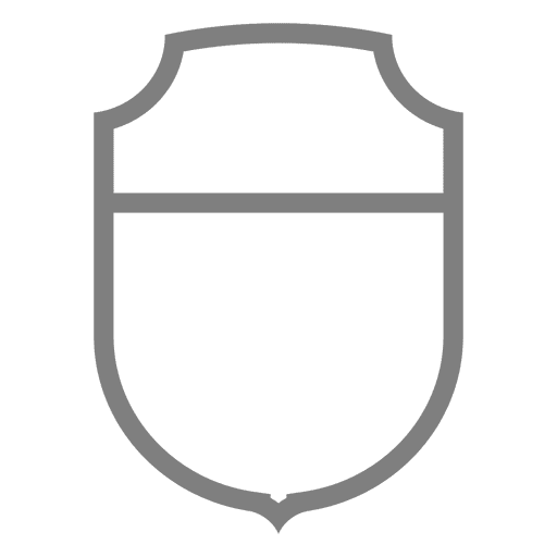 Escudo proteger la etiqueta del emblema Diseño PNG