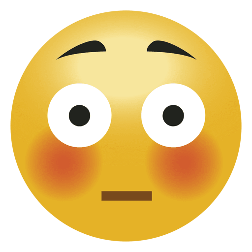 Emoticon emoji sorprendido Diseño PNG