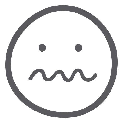 Sick emoji emoticon PNG Design