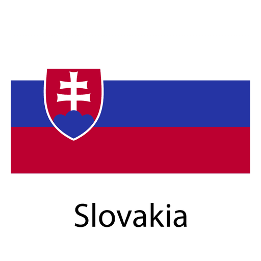 Slowakische Nationalflagge PNG-Design