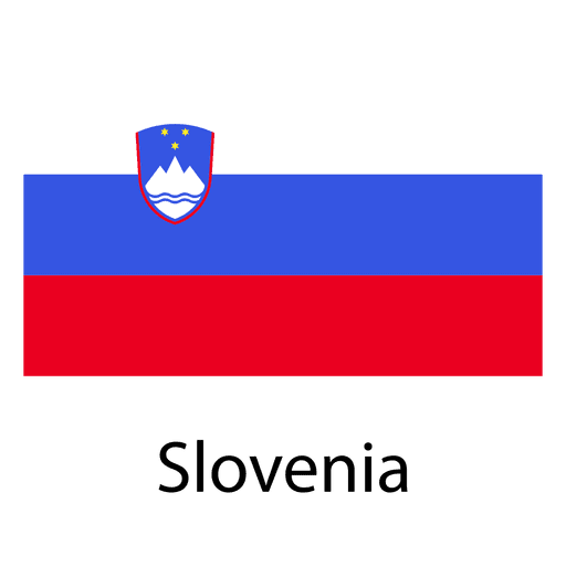 Slowenische Nationalflagge PNG-Design