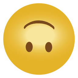 Sorriso emoji emoticon de cabeça para baixo Desenho PNG