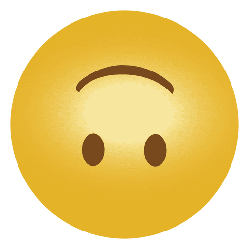 Lächle Emoji Emoticon verkehrt herum PNG-Design
