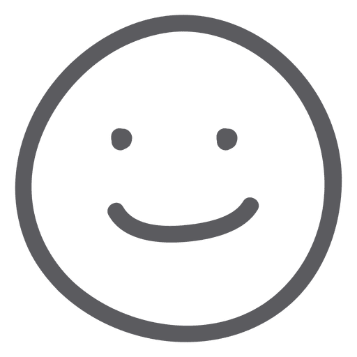 Smile emoticon emoji PNG Design