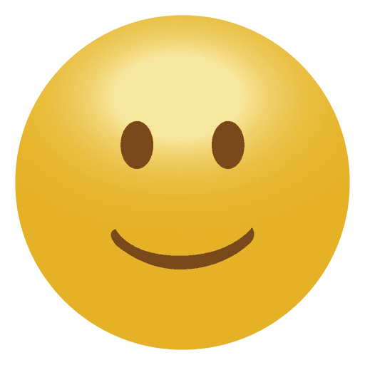 3D smile emoticon emoji - Transparent PNG & SVG vector file