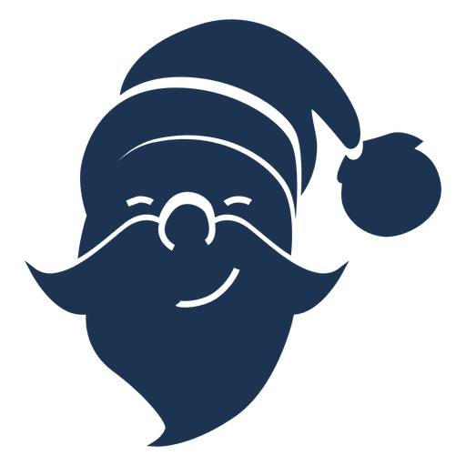 Download Smiling santa head silhouette icon 62 - Transparent PNG ...