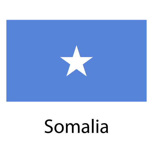 Somalia national flag PNG Design