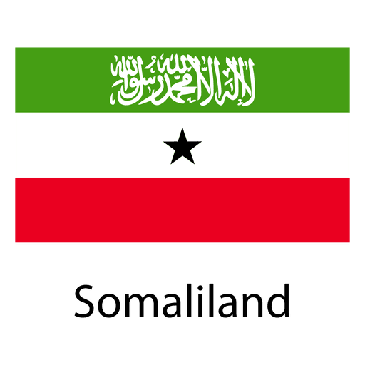 Somaliland Nationalflagge PNG-Design