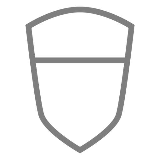 Schlaganfall Wappenschild PNG-Design