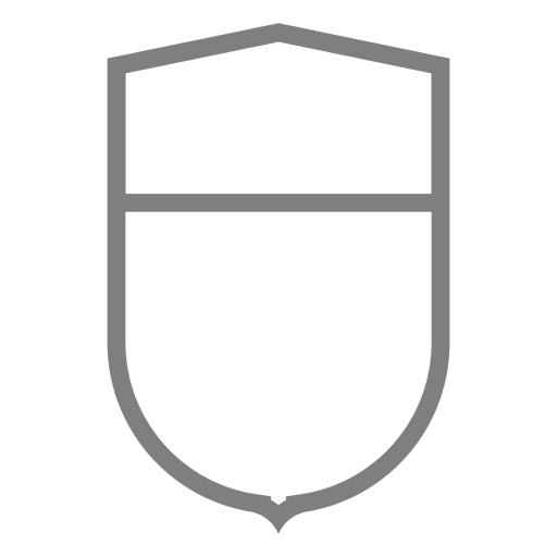 Escudo de etiqueta de trazo Diseño PNG