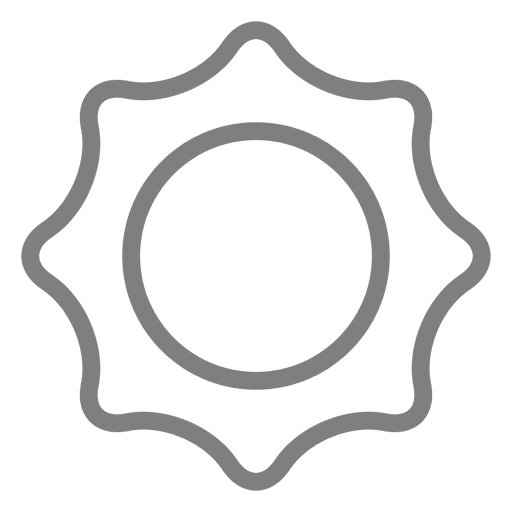 Schlaganfall-Emblem PNG-Design