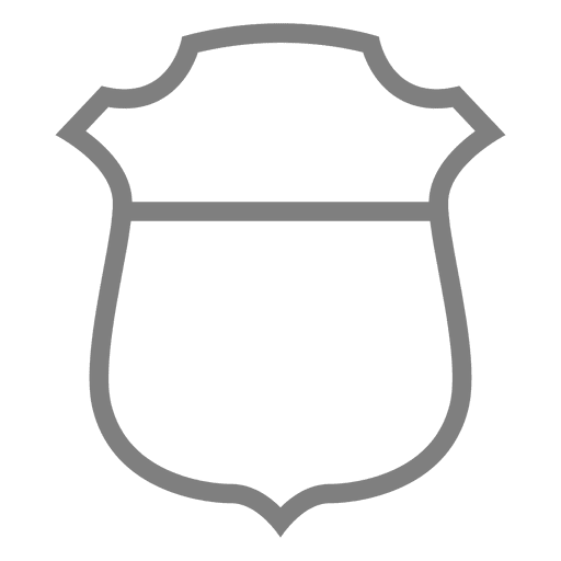 Etiqueta de escudo de trazo Diseño PNG