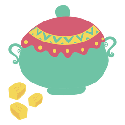Zucker Zuckerdose süß PNG-Design