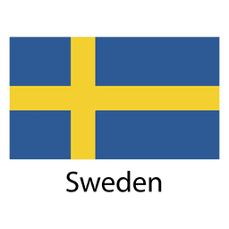 Bandera nacional de suecia Diseño PNG