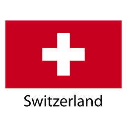 Schweiz Nationalflagge PNG-Design