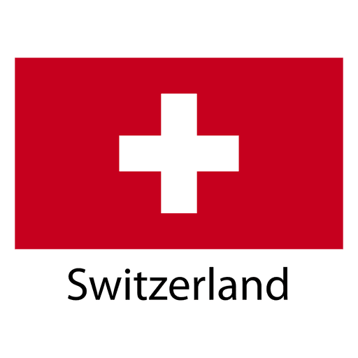 Schweiz Nationalflagge PNG-Design