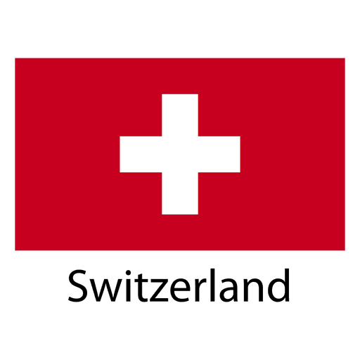 Switzerland national flag PNG Design