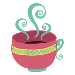 Taza de té café Diseño PNG
