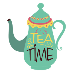 Teapot tea coffee PNG Design