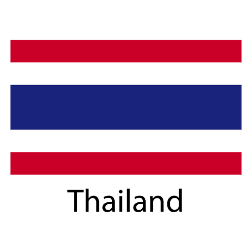 Bandeira nacional de Thiland Desenho PNG