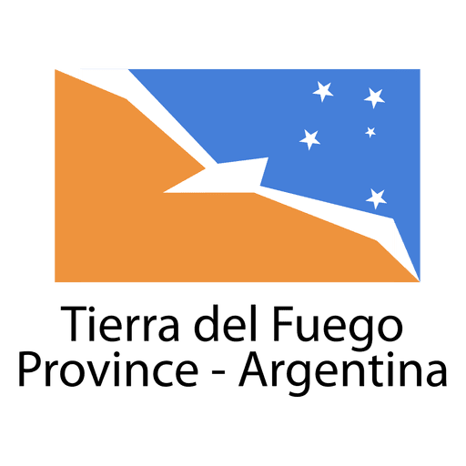 Bandeira nacional da província de Tierra del Fuego Desenho PNG