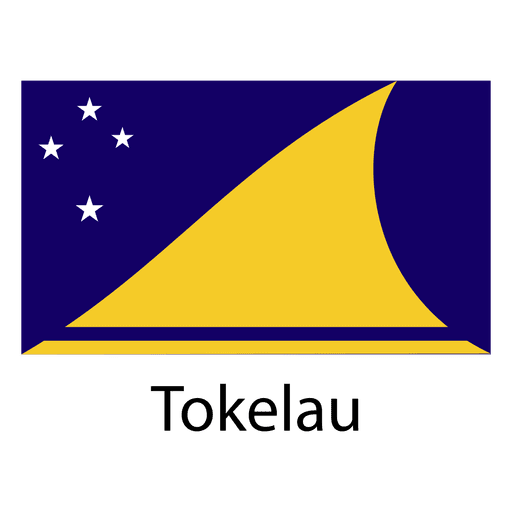 Bandera nacional de tokelau Diseño PNG