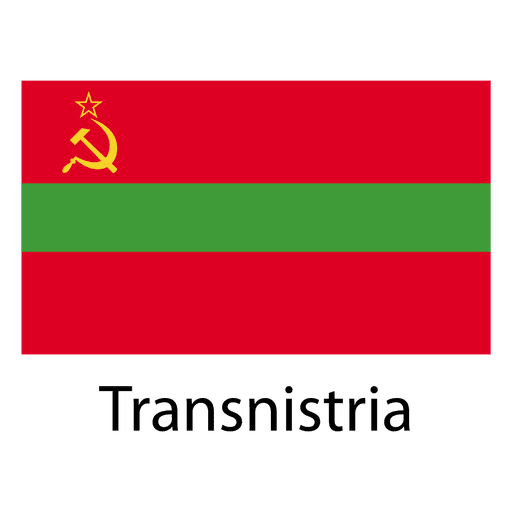 Transnistria national flag PNG Design