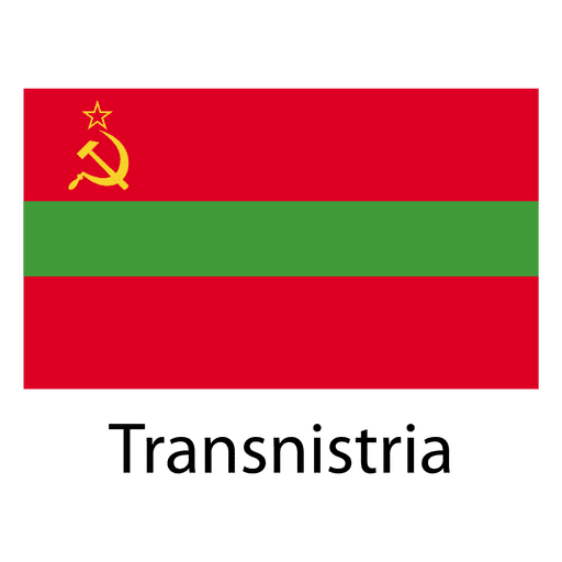 Transnistrien Nationalflagge PNG-Design