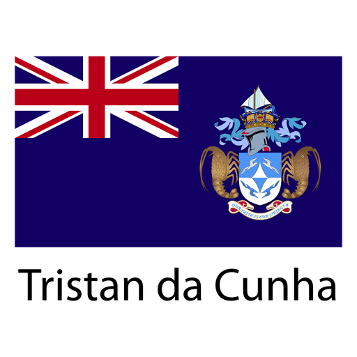 Tristan da cunha national flag PNG Design